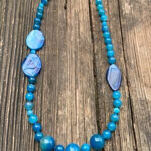Blue Agate Necklace